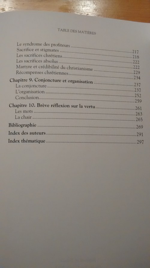 Essor du christianisme - Table des matières