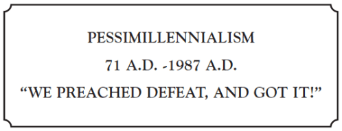 We Preached Defeat and We Got it !